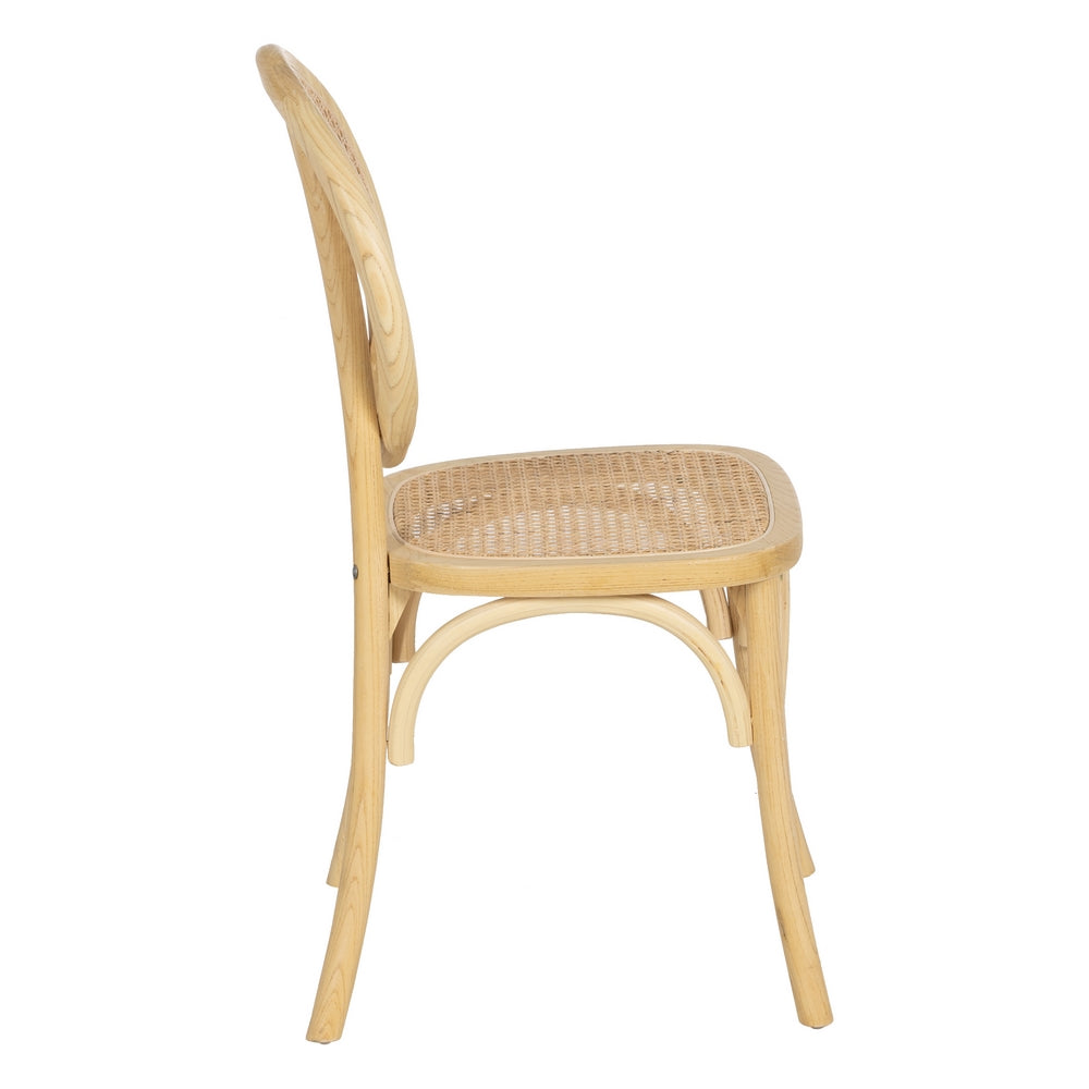 SILLA NATURAL MADERA DE OLMO SALÓN 44,50 X 41,50 X 89 CM