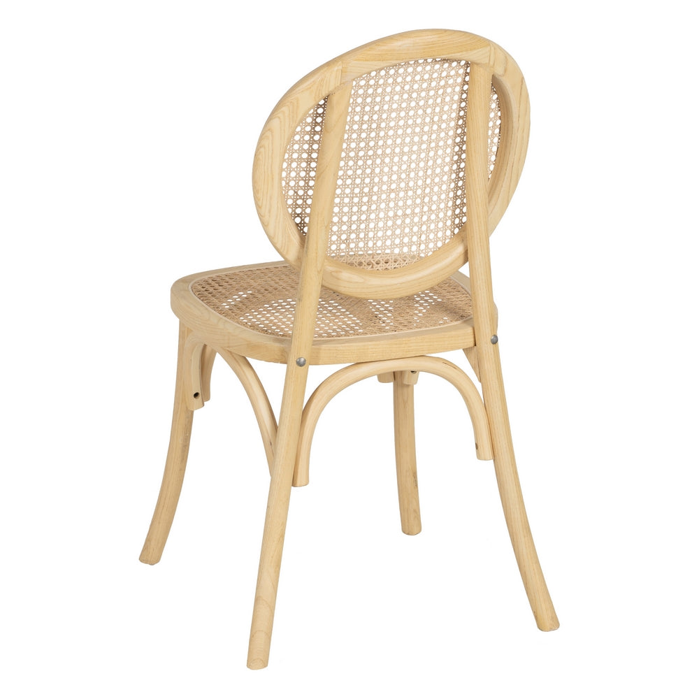 SILLA NATURAL MADERA DE OLMO SALÓN 44,50 X 41,50 X 89 CM