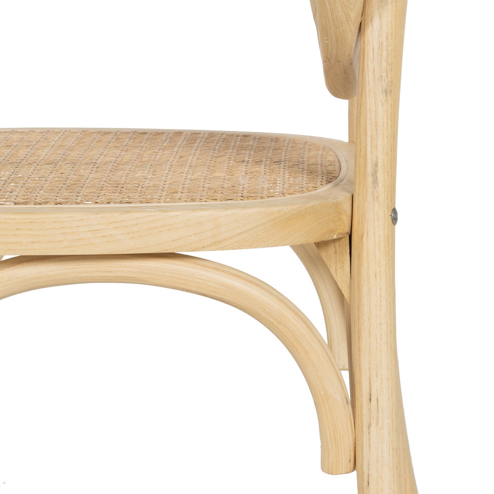 SILLA NATURAL MADERA DE OLMO SALÓN 44,50 X 41,50 X 89 CM