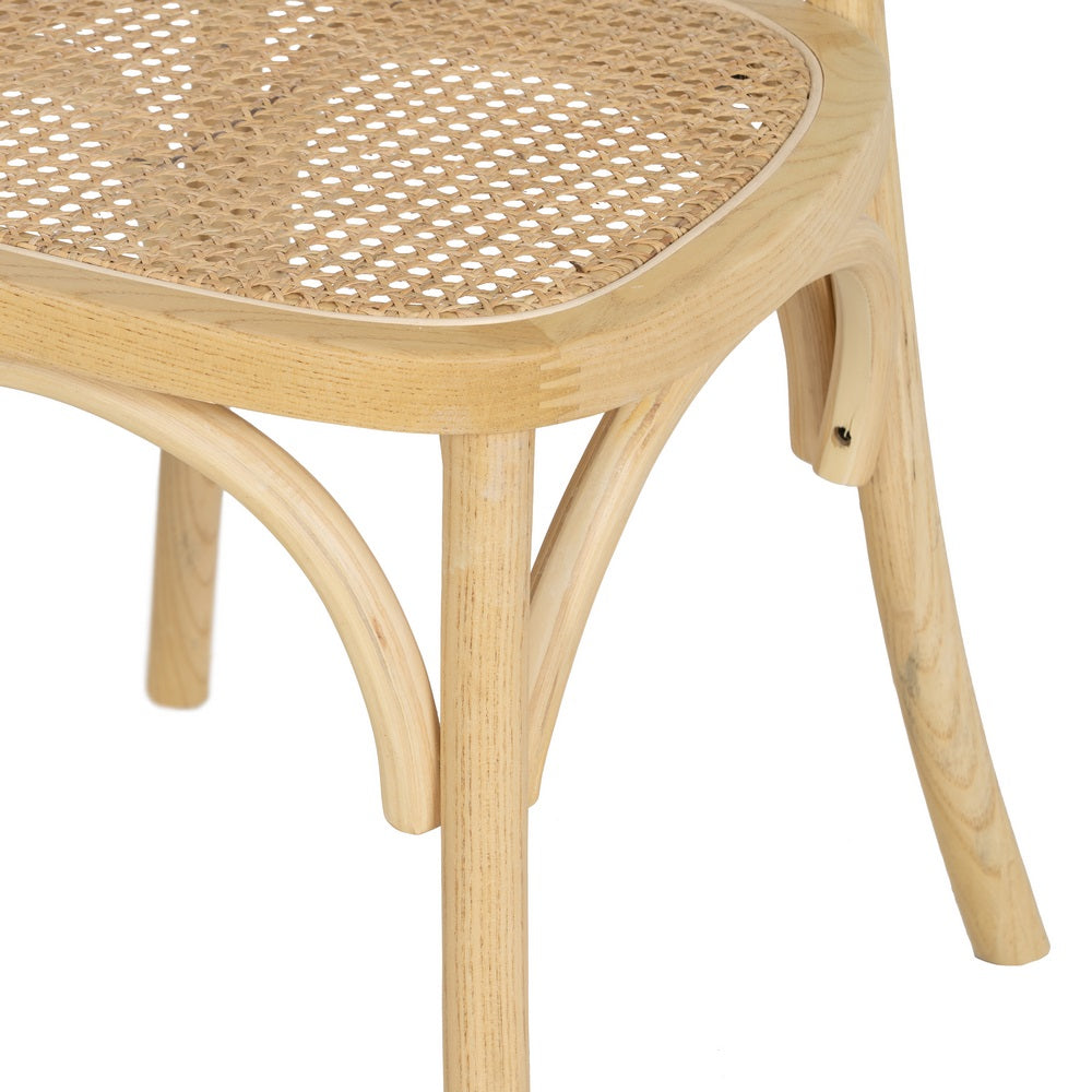 SILLA NATURAL MADERA DE OLMO SALÓN 44,50 X 41,50 X 89 CM
