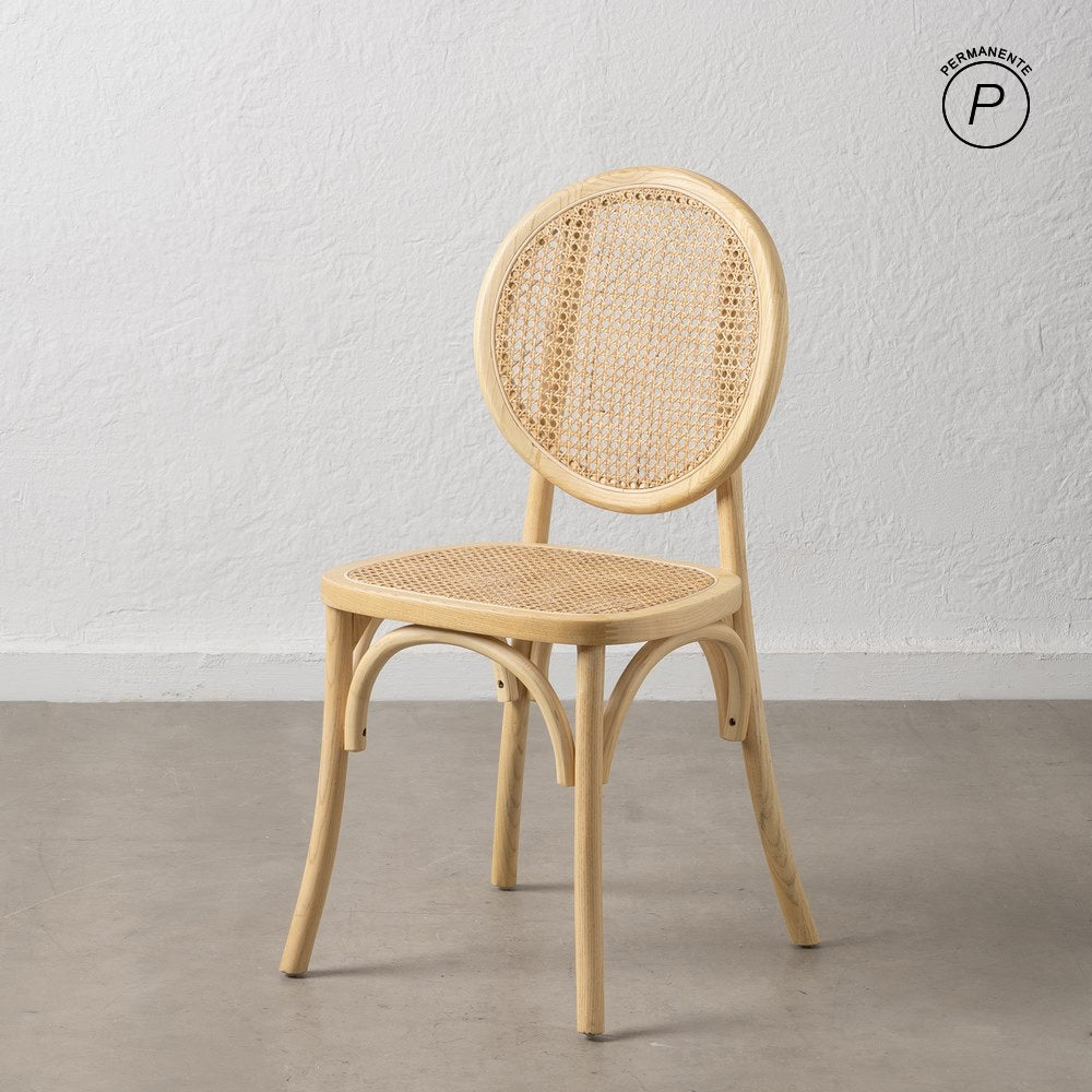 SILLA NATURAL MADERA DE OLMO SALÓN 44,50 X 41,50 X 89 CM