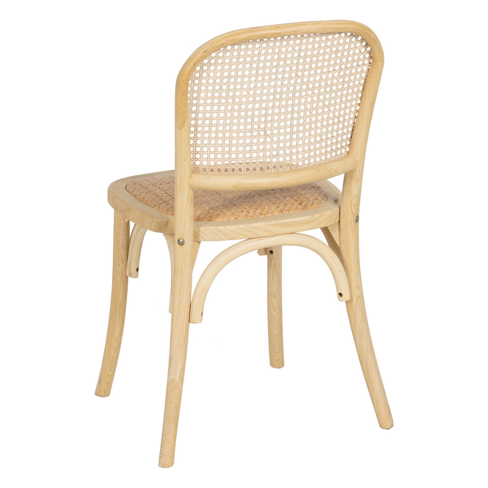 SILLA NATURAL MADERA DE OLMO SALÓN 45 X 42 X 86 CM