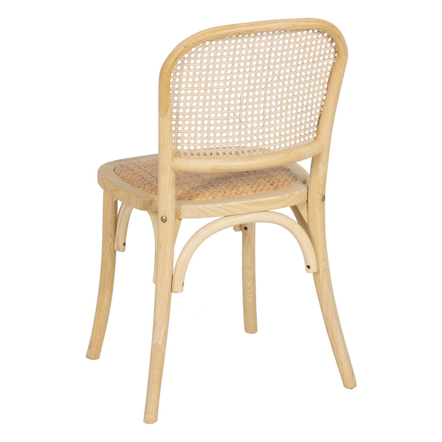 SILLA NATURAL MADERA DE OLMO SALÓN 45 X 42 X 86 CM