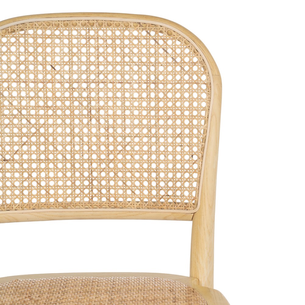 SILLA NATURAL MADERA DE OLMO SALÓN 45 X 42 X 86 CM