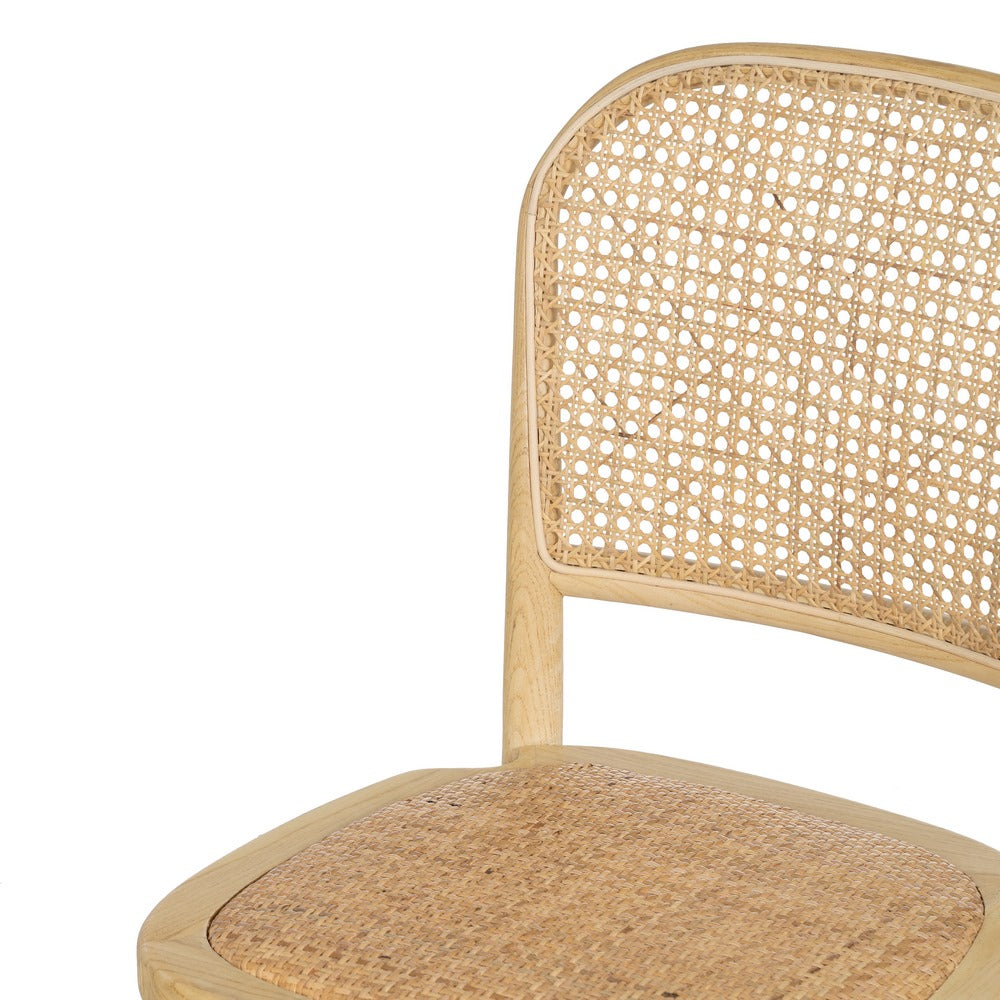 SILLA NATURAL MADERA DE OLMO SALÓN 45 X 42 X 86 CM