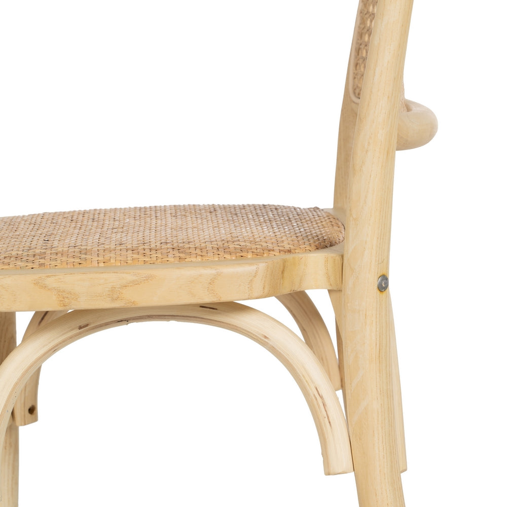 SILLA NATURAL MADERA DE OLMO SALÓN 45 X 42 X 86 CM