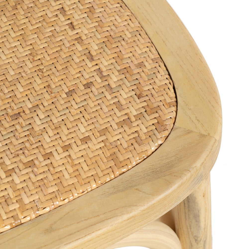 SILLA NATURAL MADERA DE OLMO SALÓN 45 X 42 X 86 CM