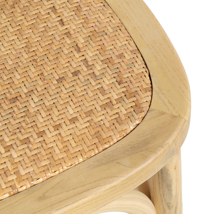 SILLA NATURAL MADERA DE OLMO SALÓN 45 X 42 X 86 CM