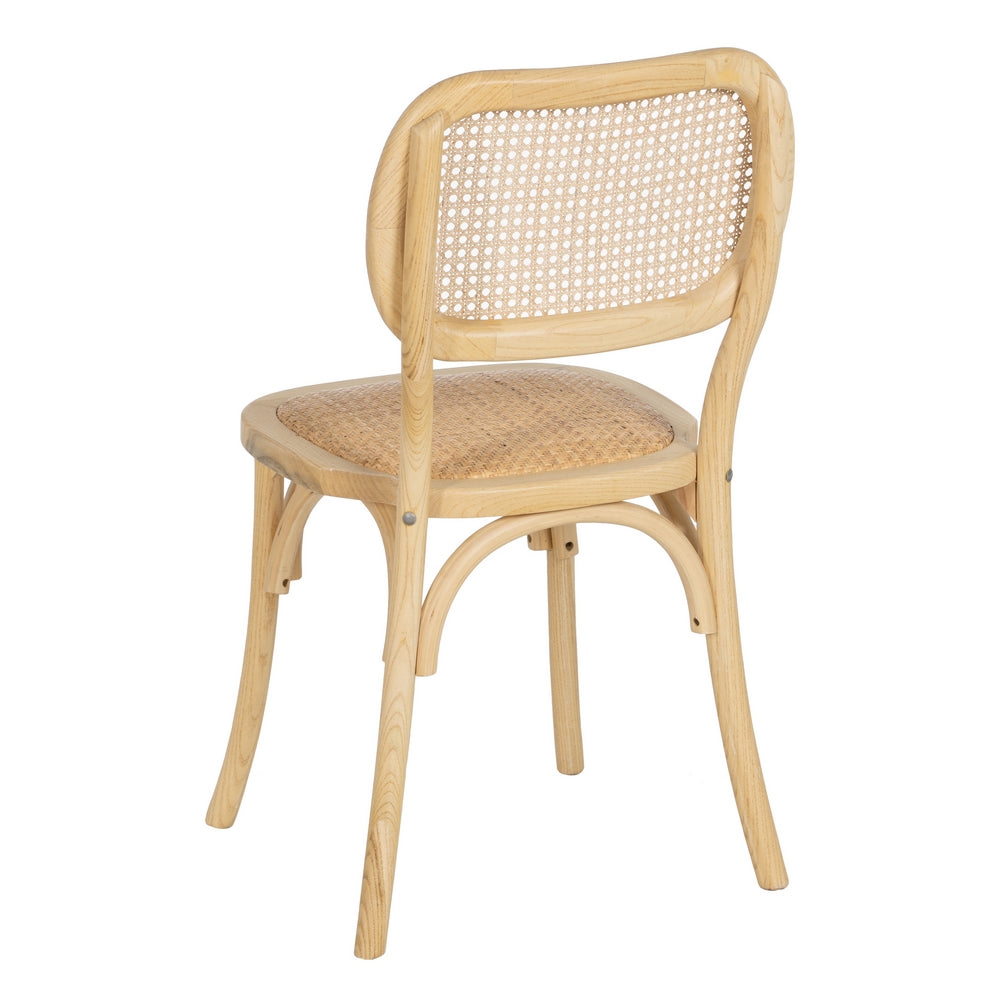 SILLA NATURAL MADERA DE OLMO SALÓN 45 X 41 X 88 CM
