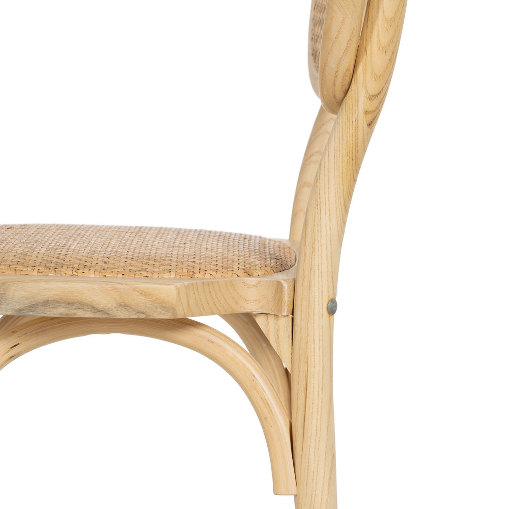 SILLA NATURAL MADERA DE OLMO SALÓN 45 X 41 X 88 CM