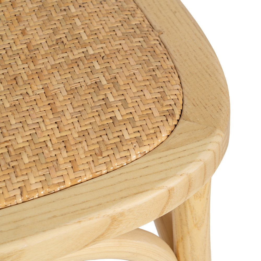 SILLA NATURAL MADERA DE OLMO SALÓN 45 X 41 X 88 CM
