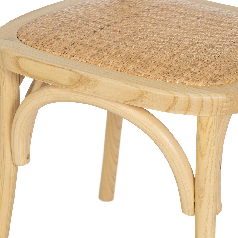SILLA NATURAL MADERA DE OLMO SALÓN 45 X 41 X 88 CM