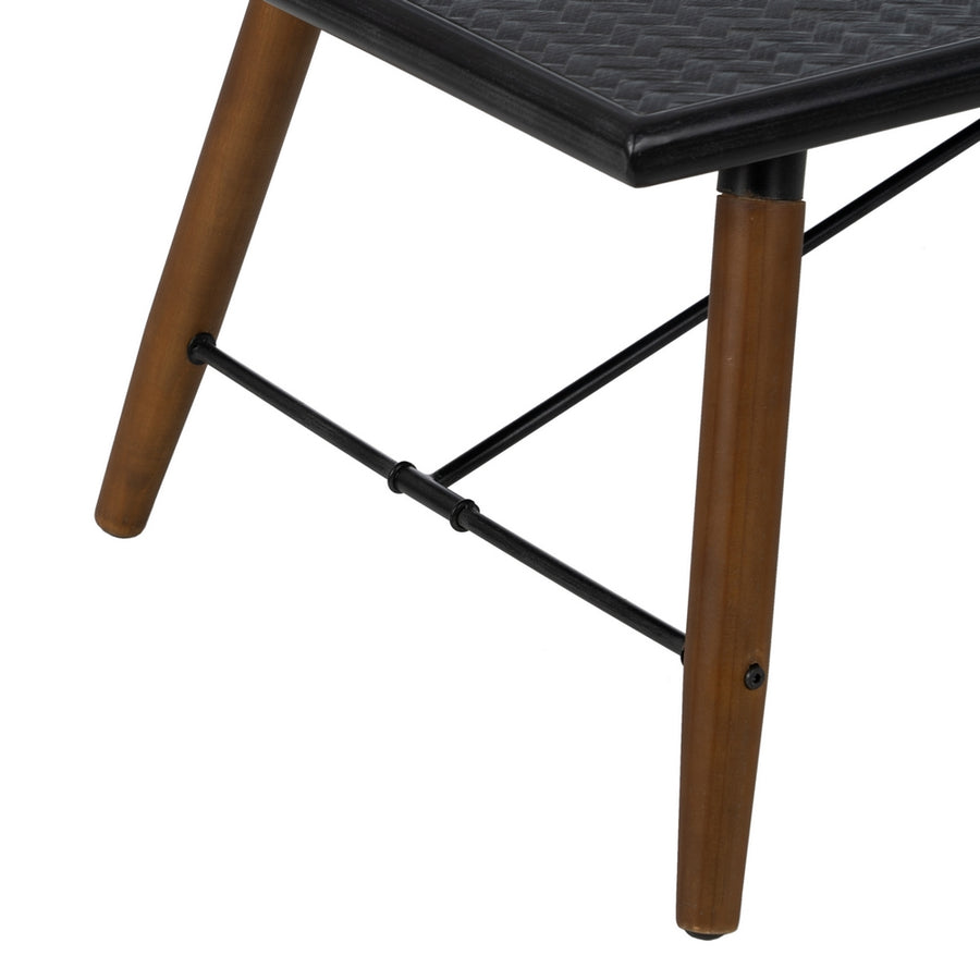 MESA CENTRO NEGRO-NATURAL DM-METAL 109,50 X 60 X 40,50 CM
