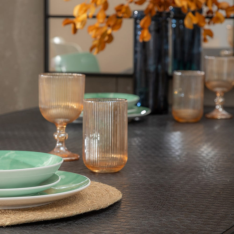MESA NEGRO-NATURAL DM-METAL 179 X 90 X 75 CM