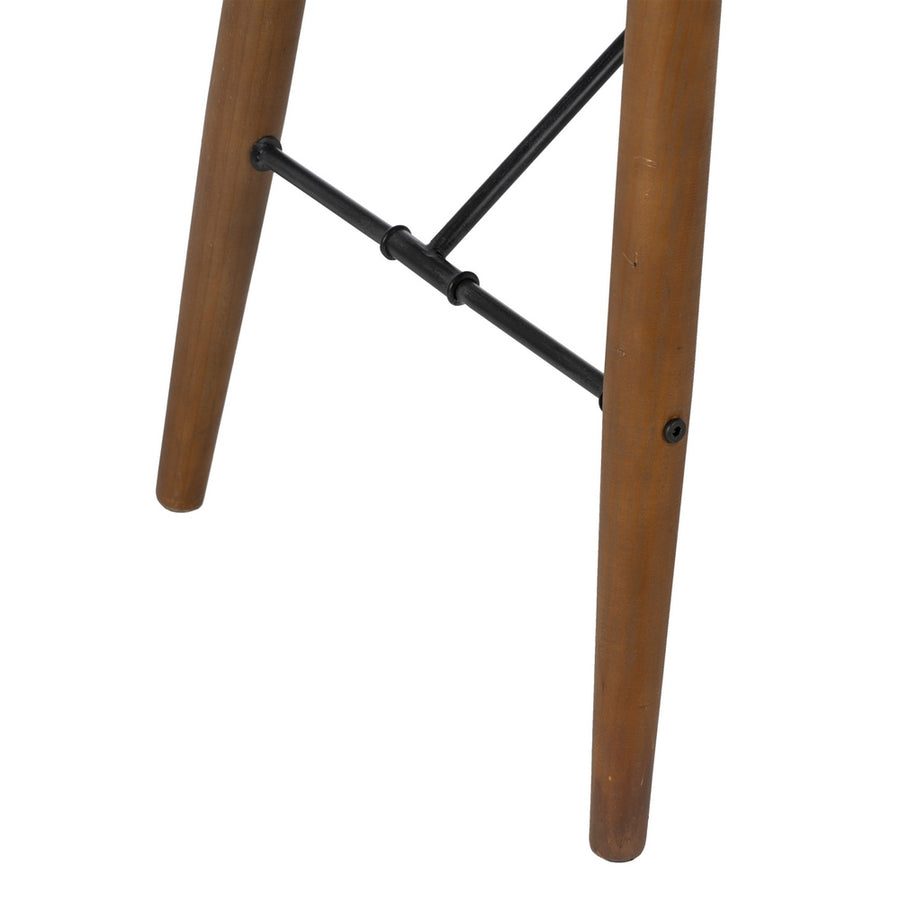 CONSOLA NEGRO-NATURAL DM-METAL 120 X 38 X 81 CM