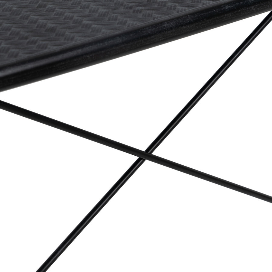 CONSOLA NEGRO-NATURAL DM-METAL 120 X 38 X 81 CM