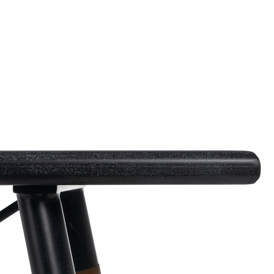 CONSOLA NEGRO-NATURAL DM-METAL 120 X 38 X 81 CM