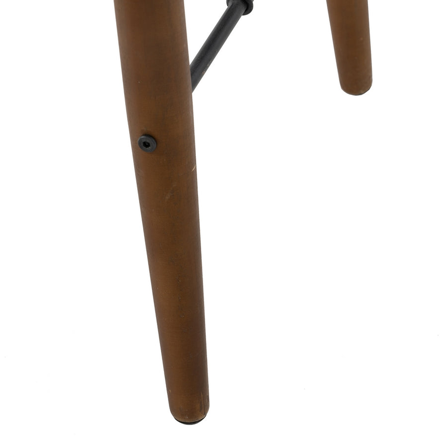 CONSOLA NEGRO-NATURAL DM-METAL 120 X 38 X 81 CM