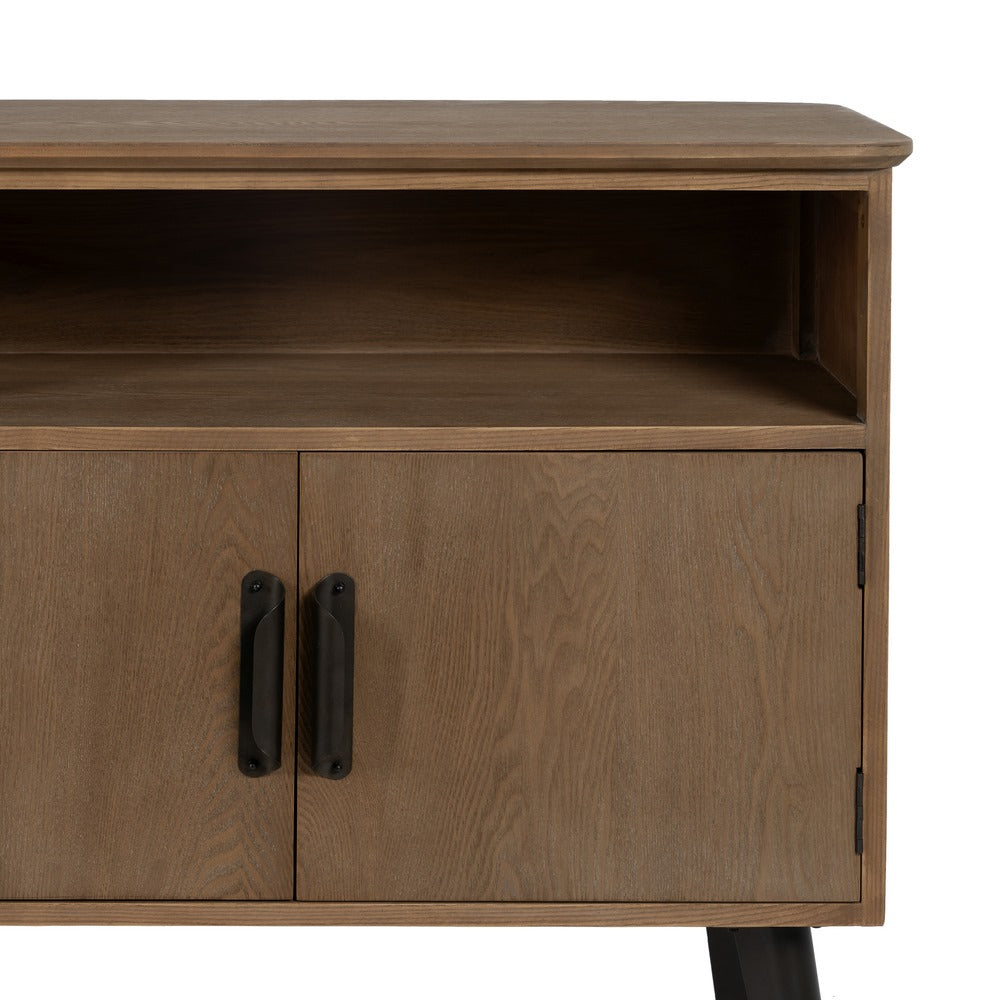 MUEBLE RECIBIDOR NATURAL-NEGRO 90 X 41 X 81 CM