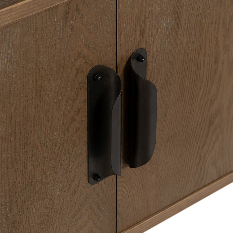 MUEBLE RECIBIDOR NATURAL-NEGRO 90 X 41 X 81 CM