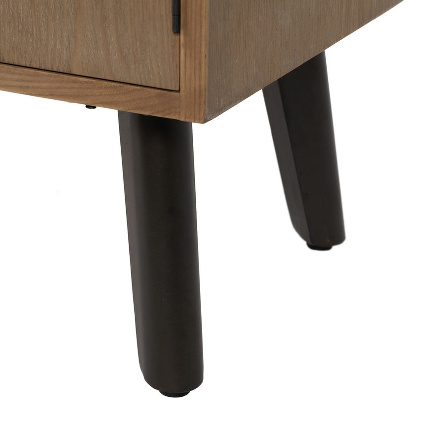 MUEBLE RECIBIDOR NATURAL-NEGRO 90 X 41 X 81 CM