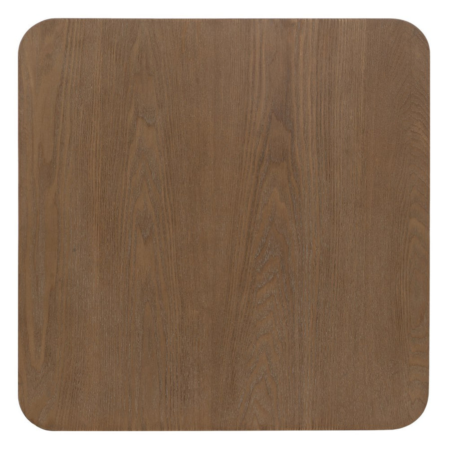 MESA AUXILIAR NATURAL-NEGRO MADERA-METAL 58 X 58 X 60 CM