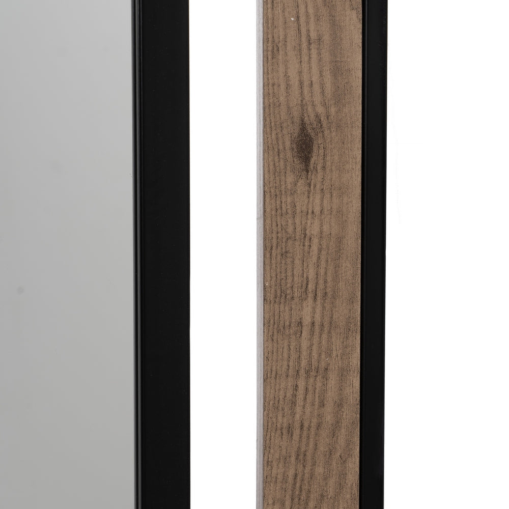 ESPEJO NATURAL-NEGRO DM-METAL 45 X 2 X 100 CM