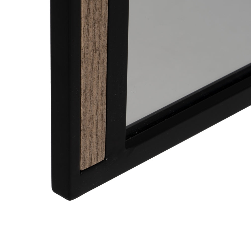 ESPEJO NATURAL-NEGRO DM-METAL 45 X 2 X 100 CM
