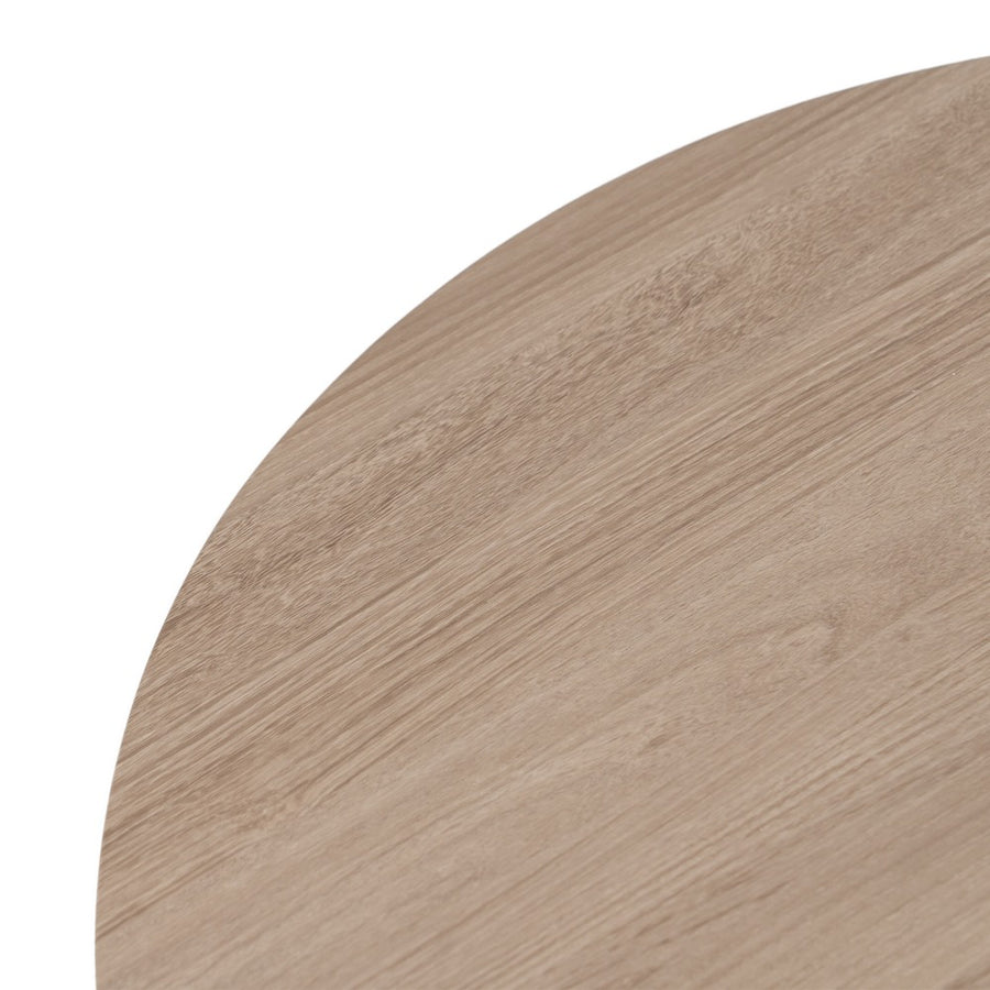 MESA CENTRO NEGRO-NATURAL DM-METAL 65 X 65 X 37,50 CM