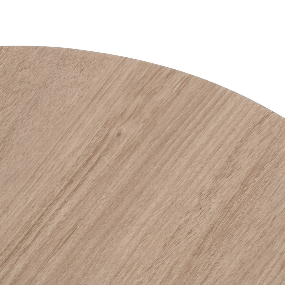 MESA CENTRO NEGRO-NATURAL DM-METAL 65 X 65 X 37,50 CM