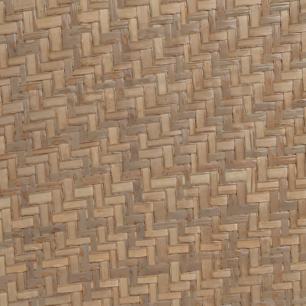 MESA AUXILIAR NATURAL METAL-RATÁN 55 X 55 X 50 CM
