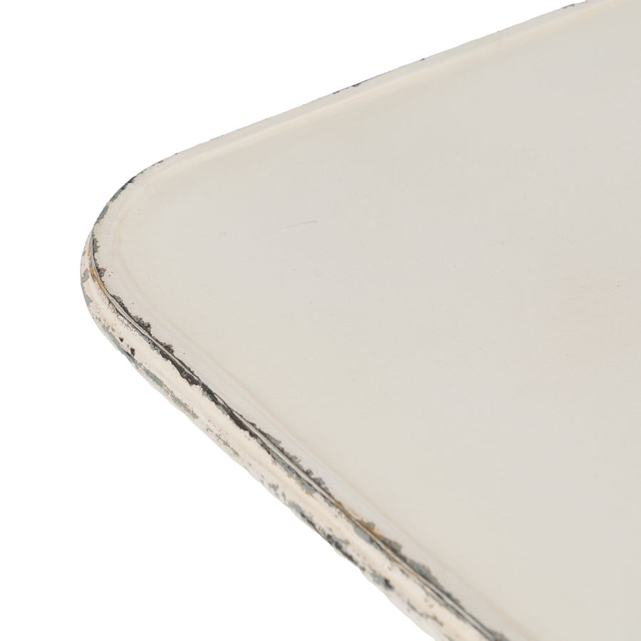 CONSOLA CREMA METAL 100 X 52 X 76 CM