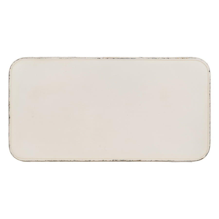 CONSOLA CREMA METAL 100 X 52 X 76 CM