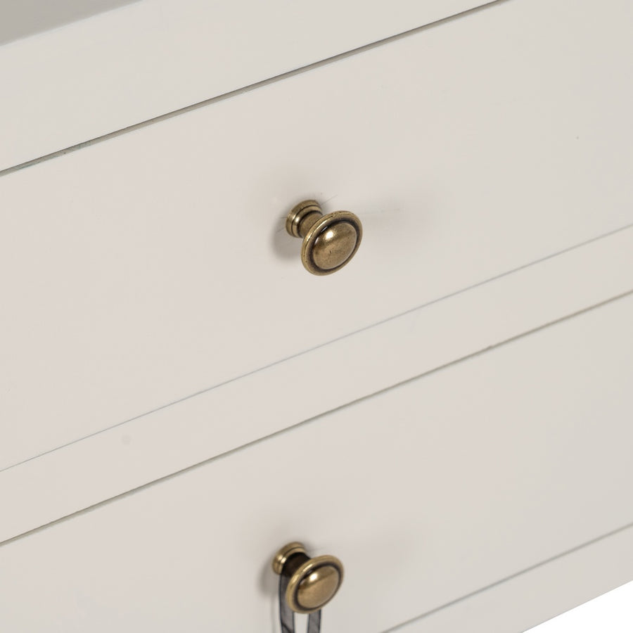 MESITA BLANCO MADERA 45 X 30 X 66 CM