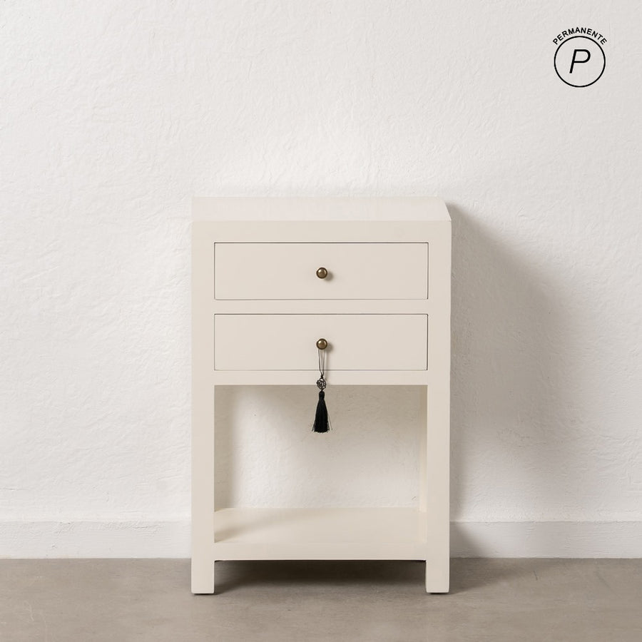 MESITA BLANCO MADERA 45 X 30 X 66 CM