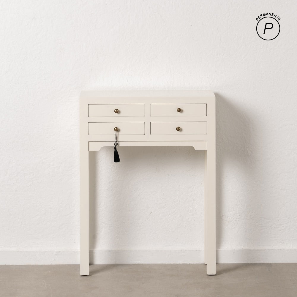 CONSOLA BLANCO MADERA 63 X 26 X 85 CM