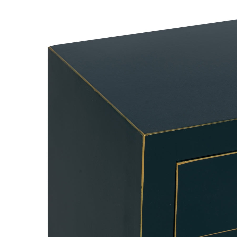 MESITA AZUL MADERA 45 X 30 X 66 CM