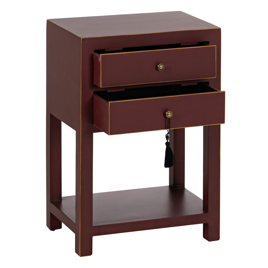 MESITA TEJA MADERA 45 X 30 X 66 CM