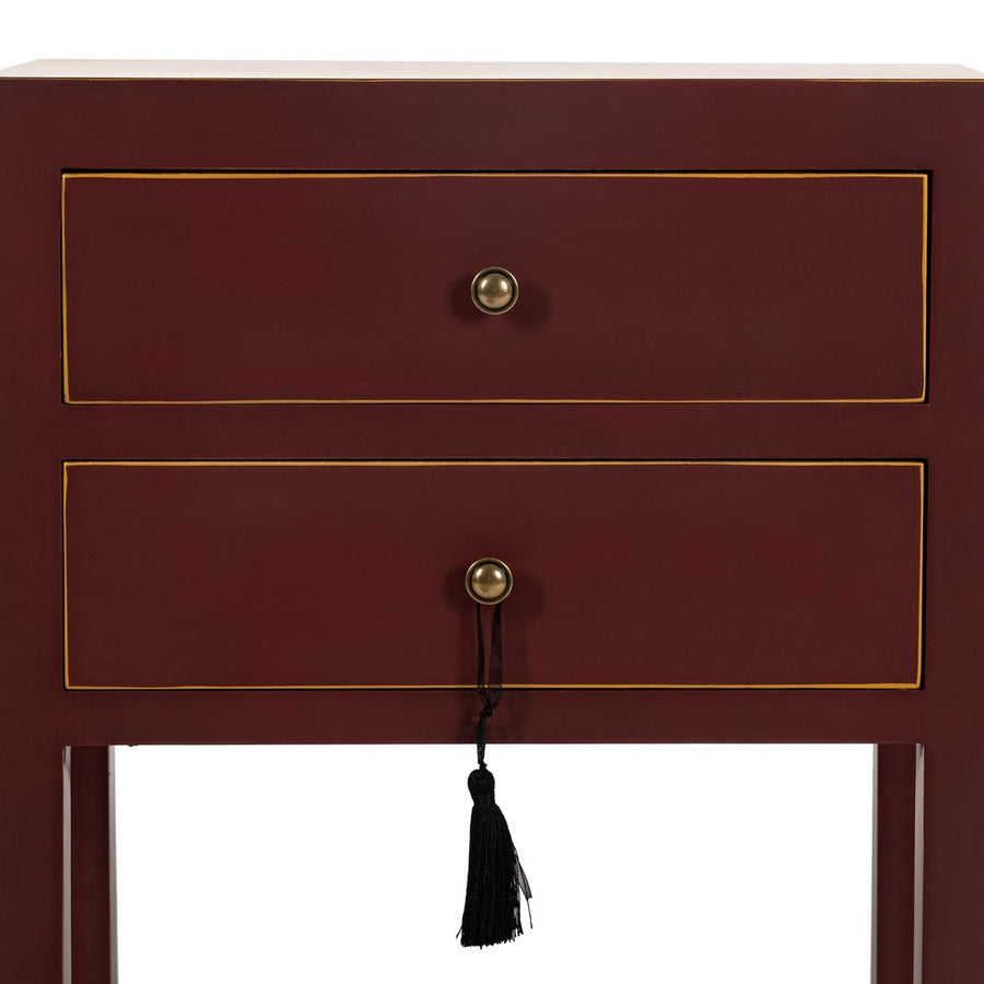 MESITA TEJA MADERA 45 X 30 X 66 CM