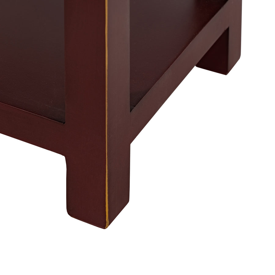 MESITA TEJA MADERA 45 X 30 X 66 CM