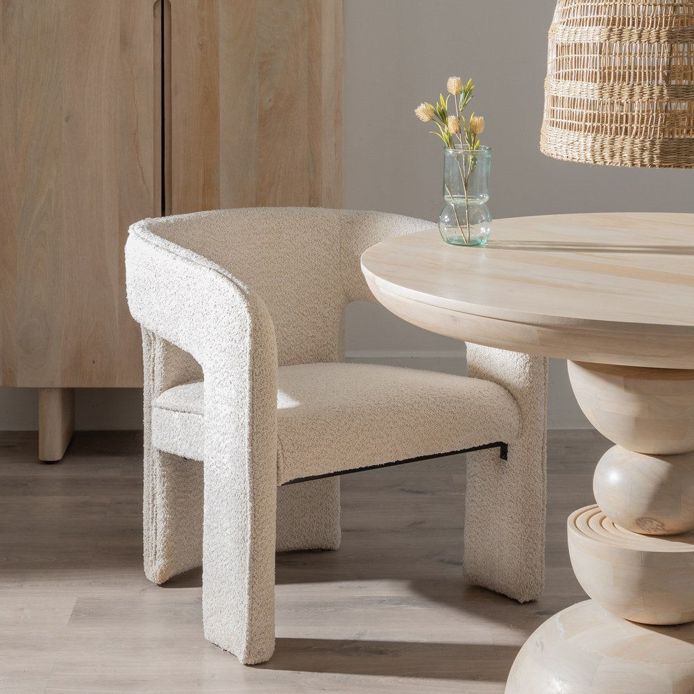 SILLA BEIGE TEJIDO SAL�N 69 X 66 X 73 CM