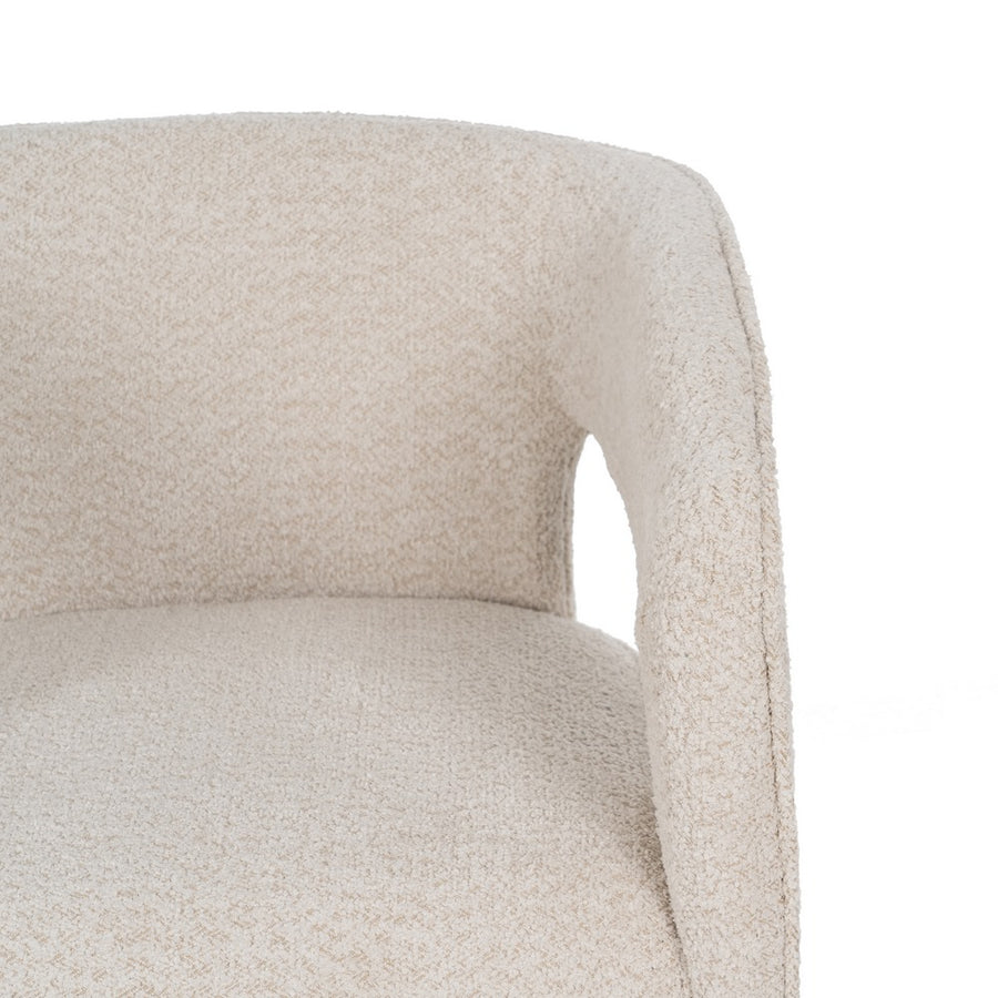 SILLA BEIGE TEJIDO SALÓN 69 X 66 X 73 CM