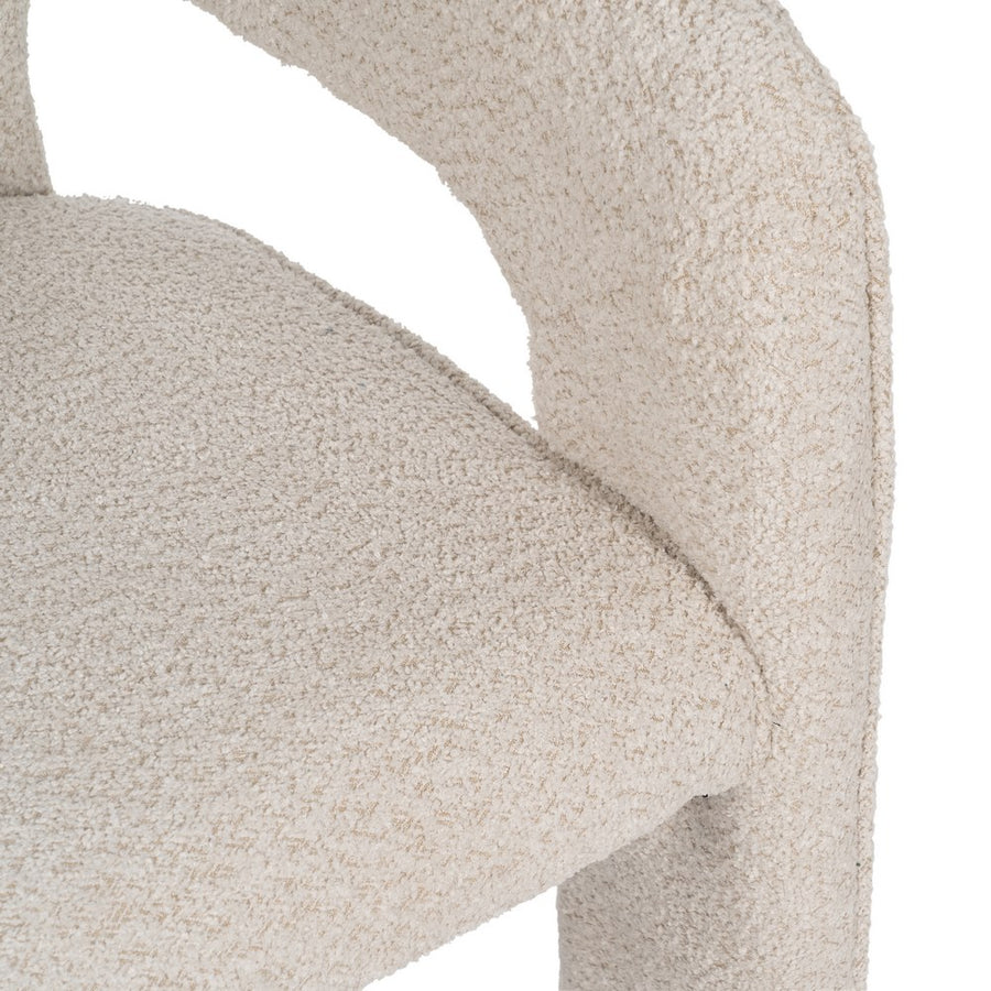 SILLA BEIGE TEJIDO SALÓN 69 X 66 X 73 CM