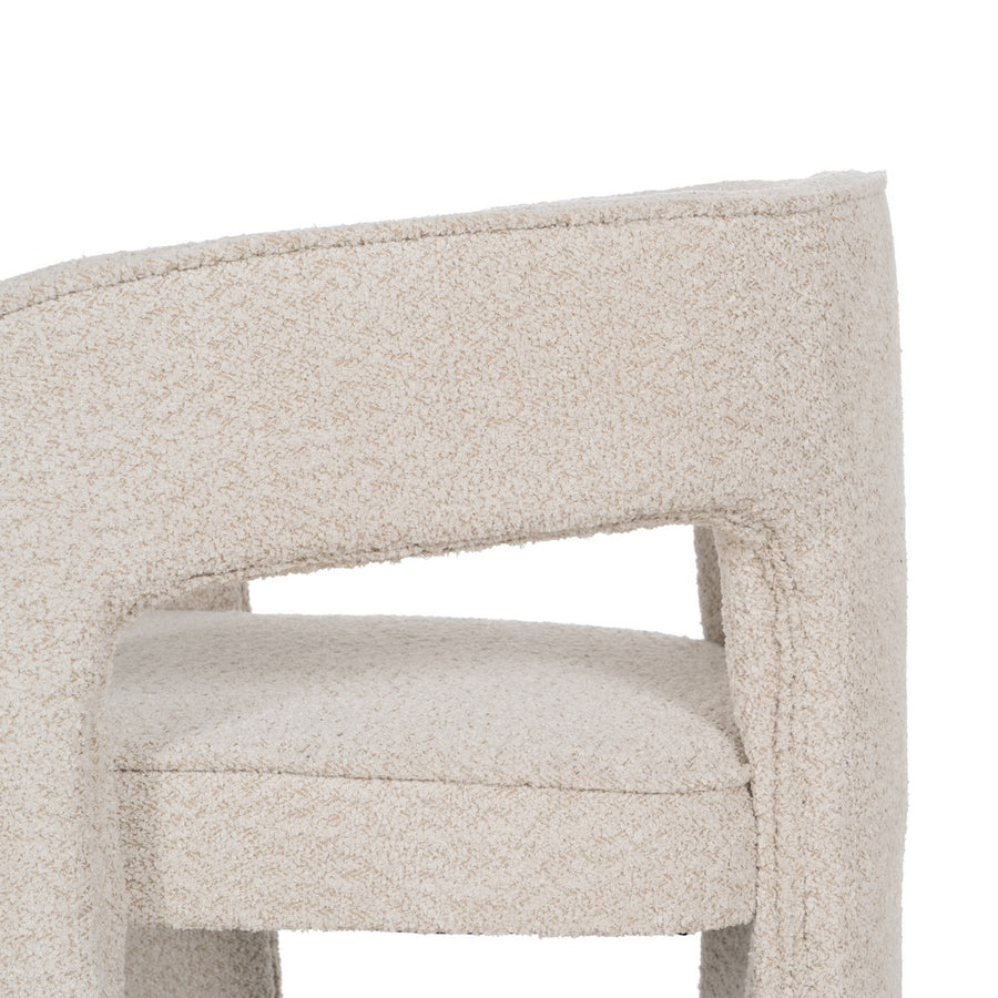 SILLA BEIGE TEJIDO SALÓN 69 X 66 X 73 CM