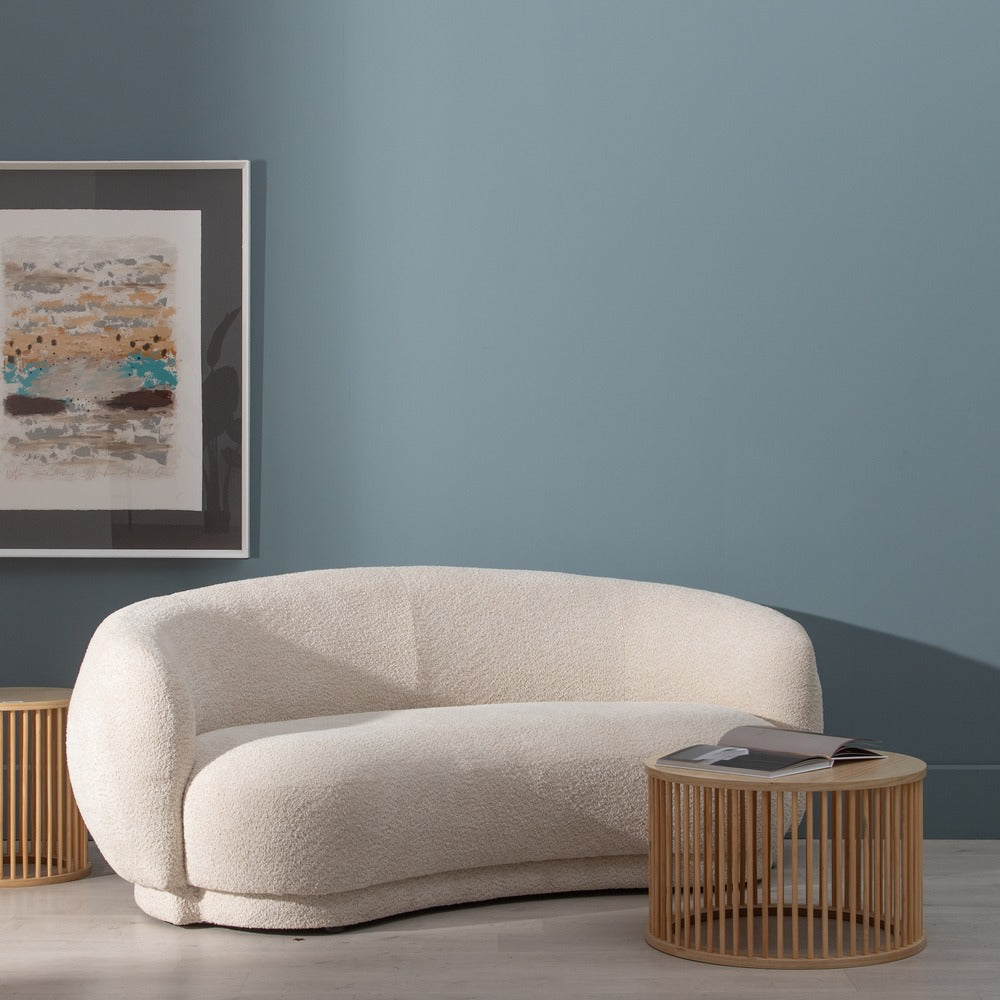 SOF� BEIGE TEJIDO SAL�N 191 X 93 X 75 CM