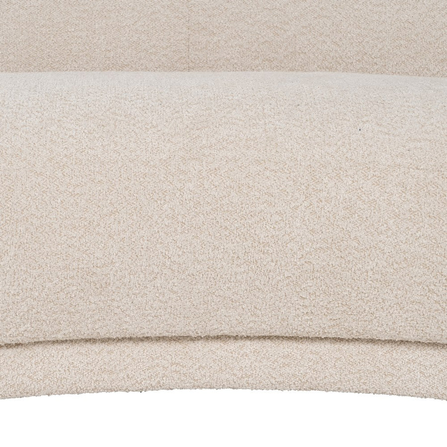 SOFÁ BEIGE TEJIDO SALÓN 191 X 93 X 75 CM