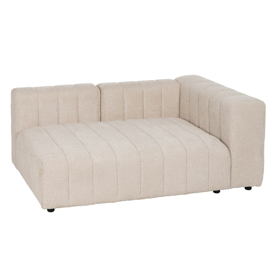 SOFÁ DESESTRUCTURADO BEIGE TEJIDO SALÓN 150 X 100 X 66 CM