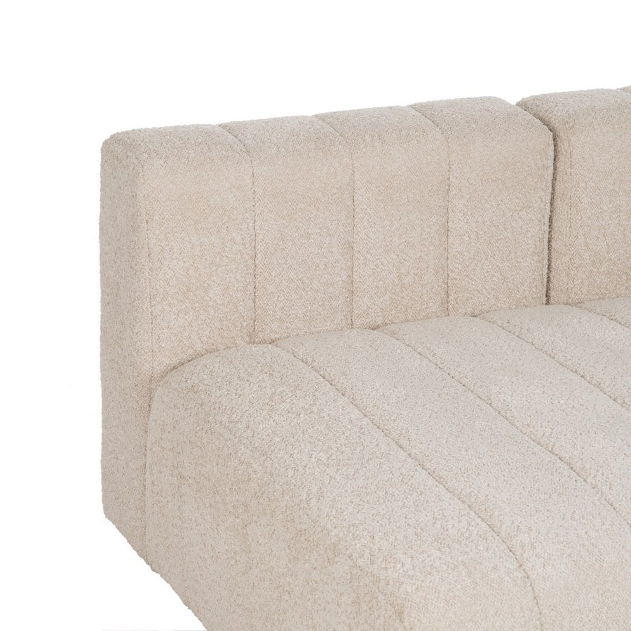 SOFÁ DESESTRUCTURADO BEIGE TEJIDO SALÓN 150 X 100 X 66 CM