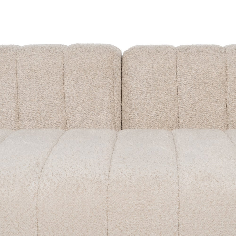 SOFÁ DESESTRUCTURADO BEIGE TEJIDO SALÓN 150 X 100 X 66 CM