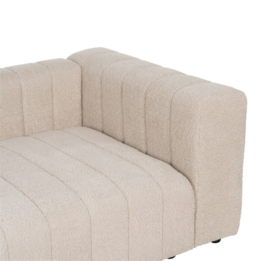SOFÁ DESESTRUCTURADO BEIGE TEJIDO SALÓN 150 X 100 X 66 CM